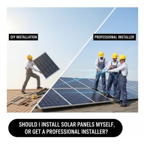 Should I Install Solar Panels Myself, or Get a Professional Installer?